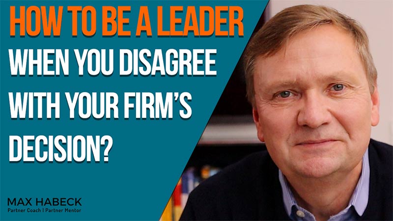 How to be a leader when you disagree